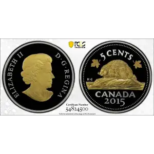 2015 5C Kruger Gray's Beaver Select Gilt, DCAM (2)