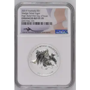 2021P Wedge-Tailed Eagle High Relief - FDOI (2)
