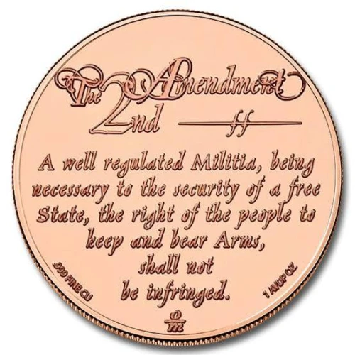 Tube of 20x 1 oz Copper 2nd Amendment We the People (2)