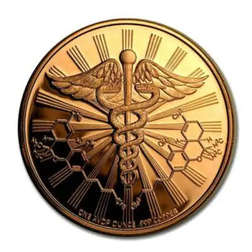 Tube of 20x 1 oz Copper Cannabis The Big Leaf