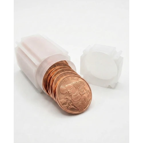 Tube of 20x 1 oz Copper Cryptid Drop Bear (2)