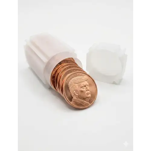Tube of 20x 1 oz Copper Trump 47th President (3)
