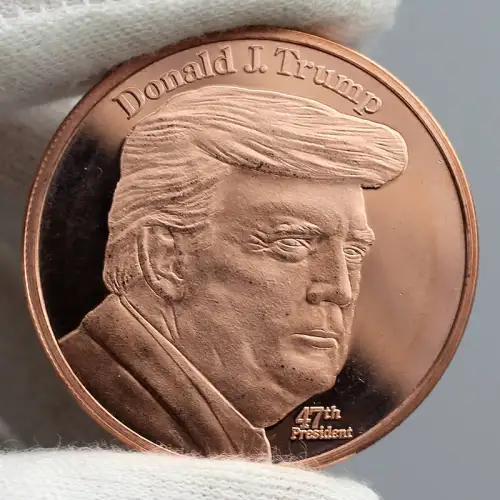 Tube of 20x 1 oz Copper Trump 47th President (4)