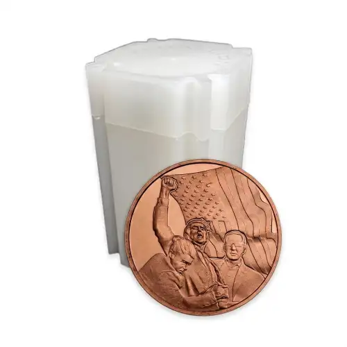 Tube of 20x 1 oz Copper Trump Assassination (2)