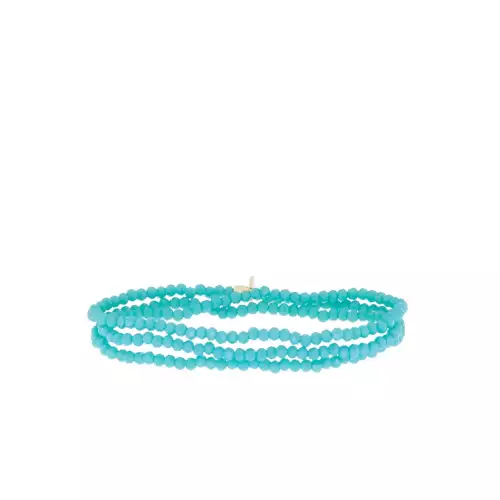 turquoise mini stretch bracelet wrap - Marlyn Schiff