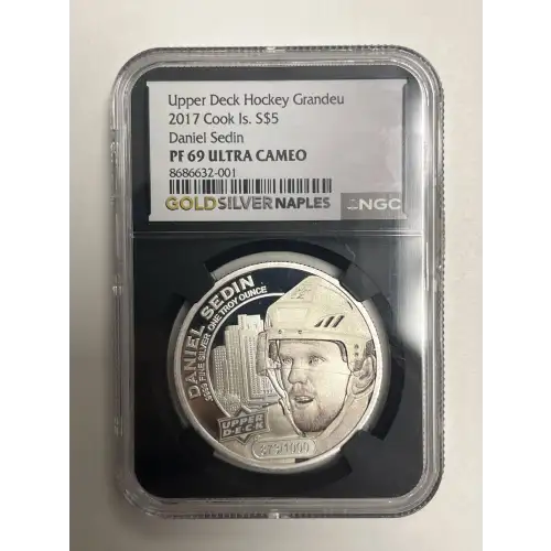 Upper deck Hockey Grandeur - 2017 Cook IS. - Daniel Sedin PF69 UC  (2)